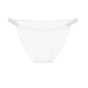Victoria's Secret White Bikini Bottom with Gold Accents